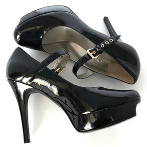 Guess 9 Patent Leather Stiletto Pumps Mary Janes